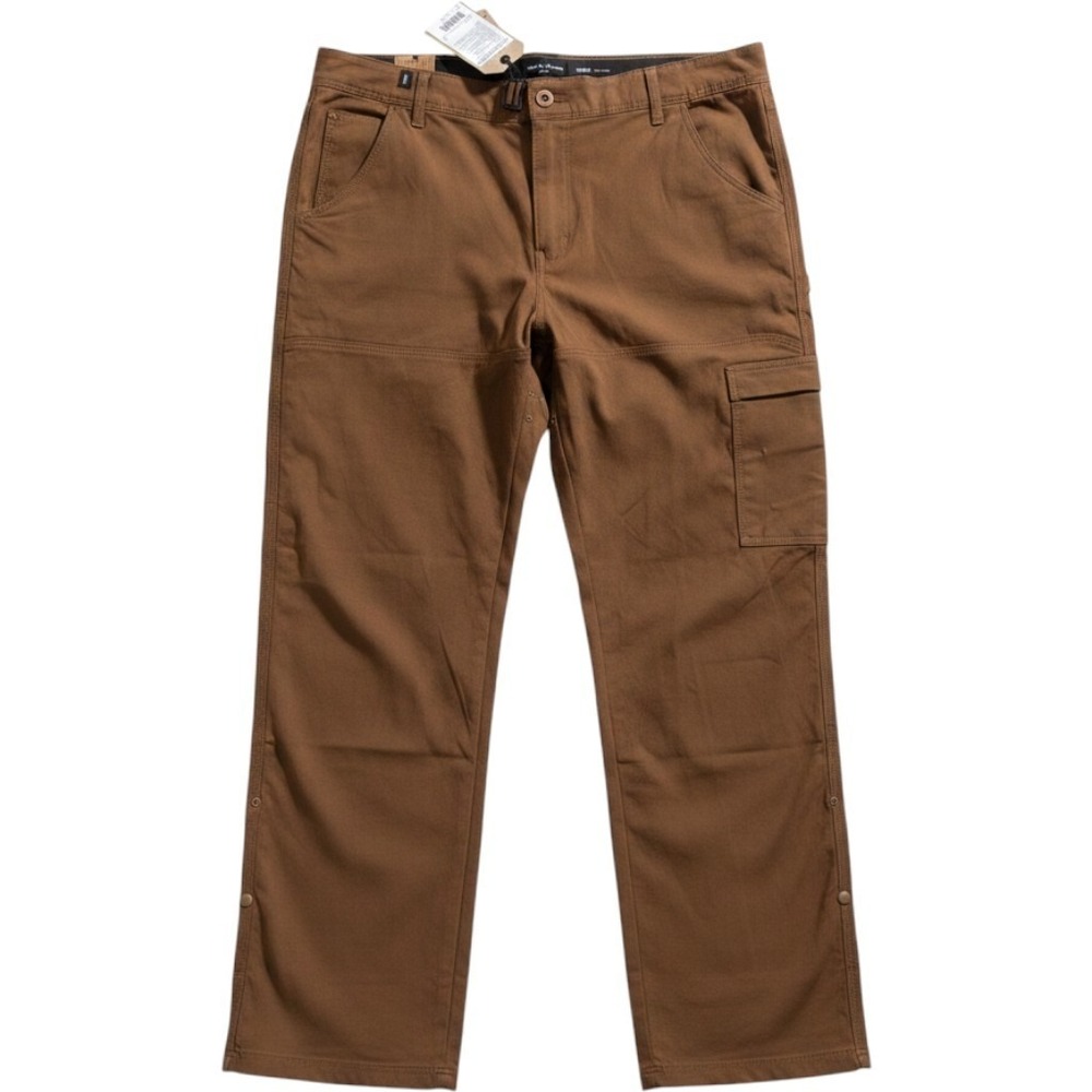 Prana Mens‎ Stretch Zion Slim Pant II Sepia Brown 42x32 Hiking 1969831 NWT